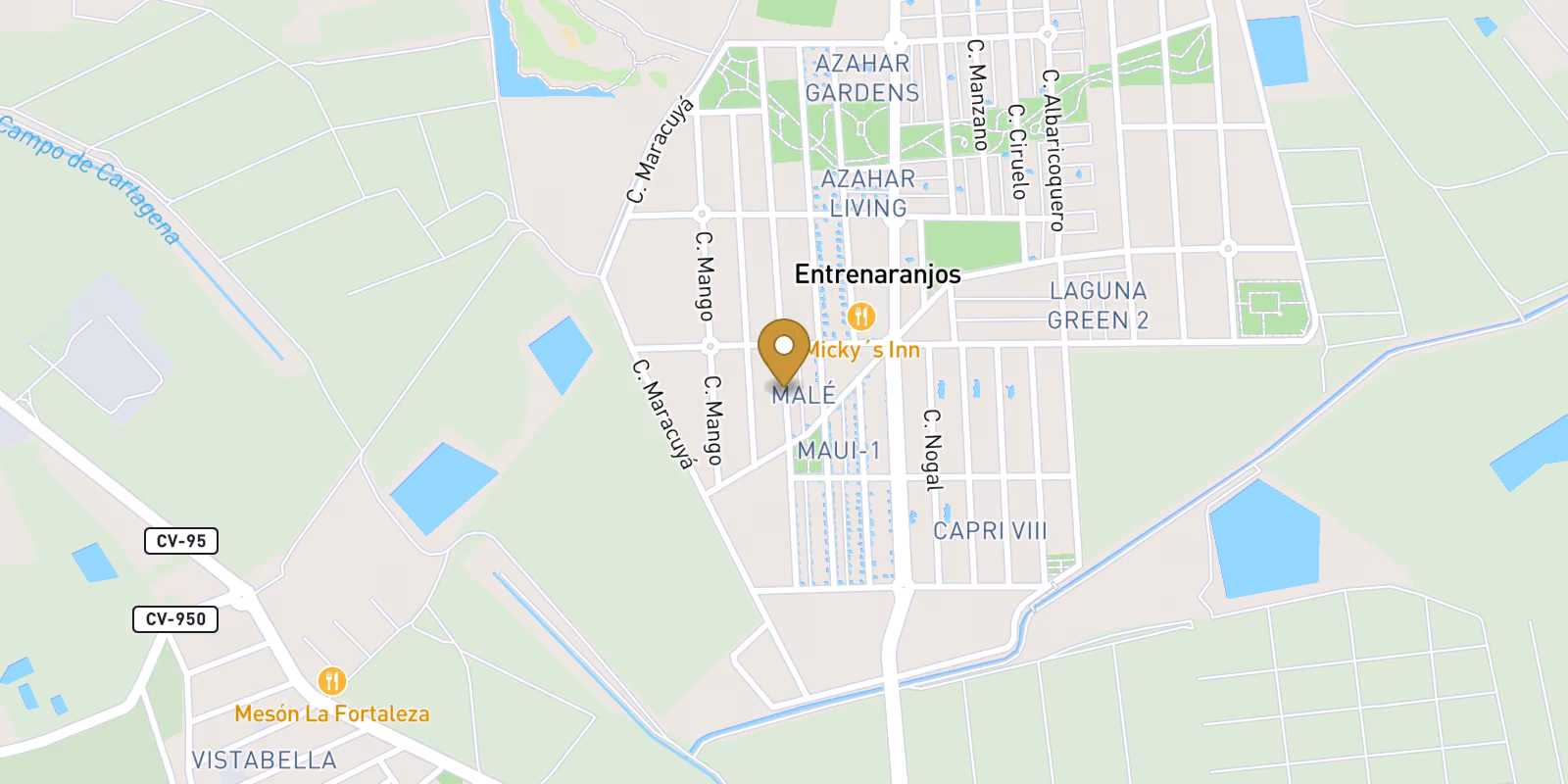 Map — Flexible Vistabella Golf villas in Orihuela
