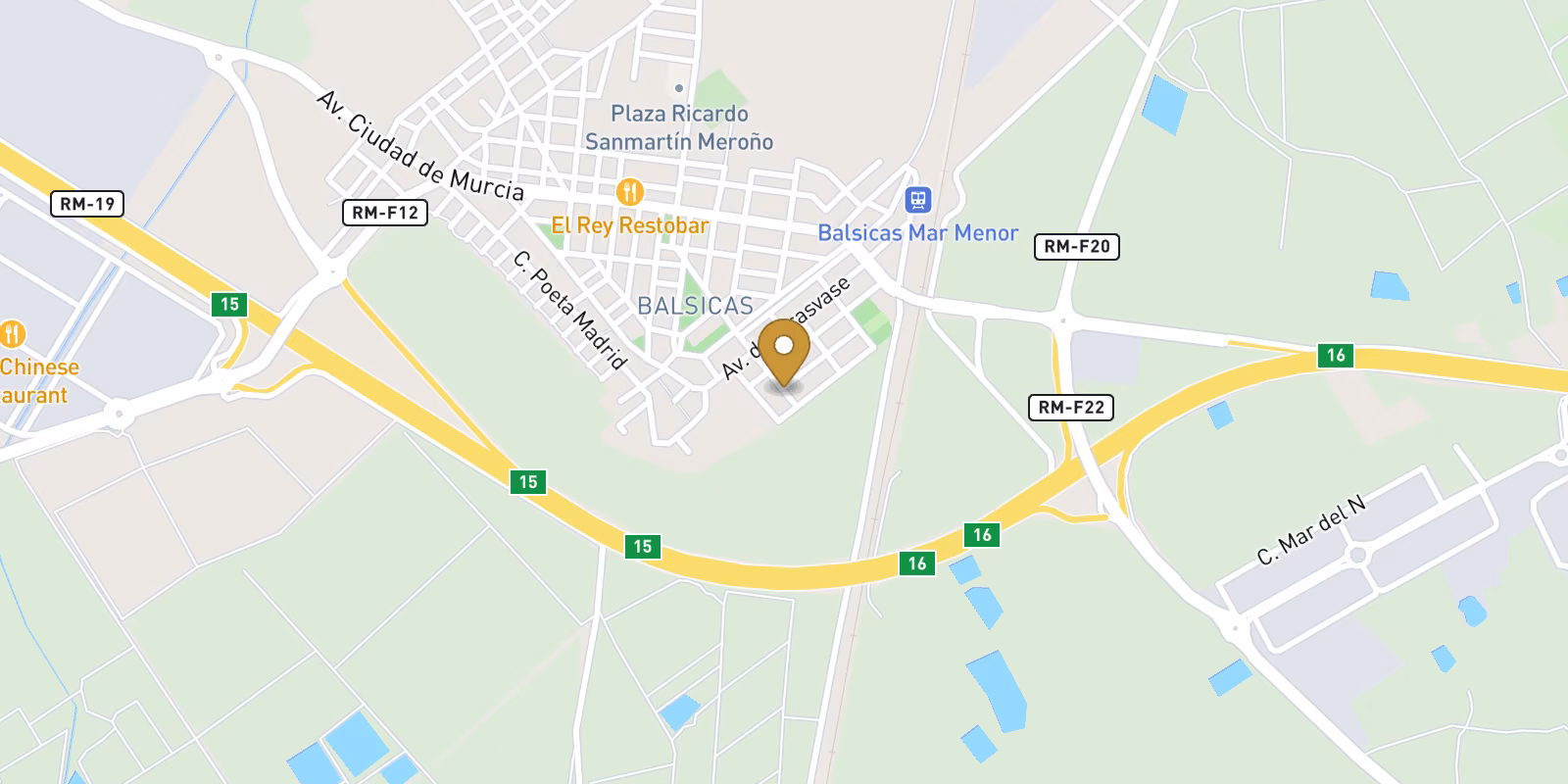 Map — Balsicas single-level semi-detached home in Torre Pacheco