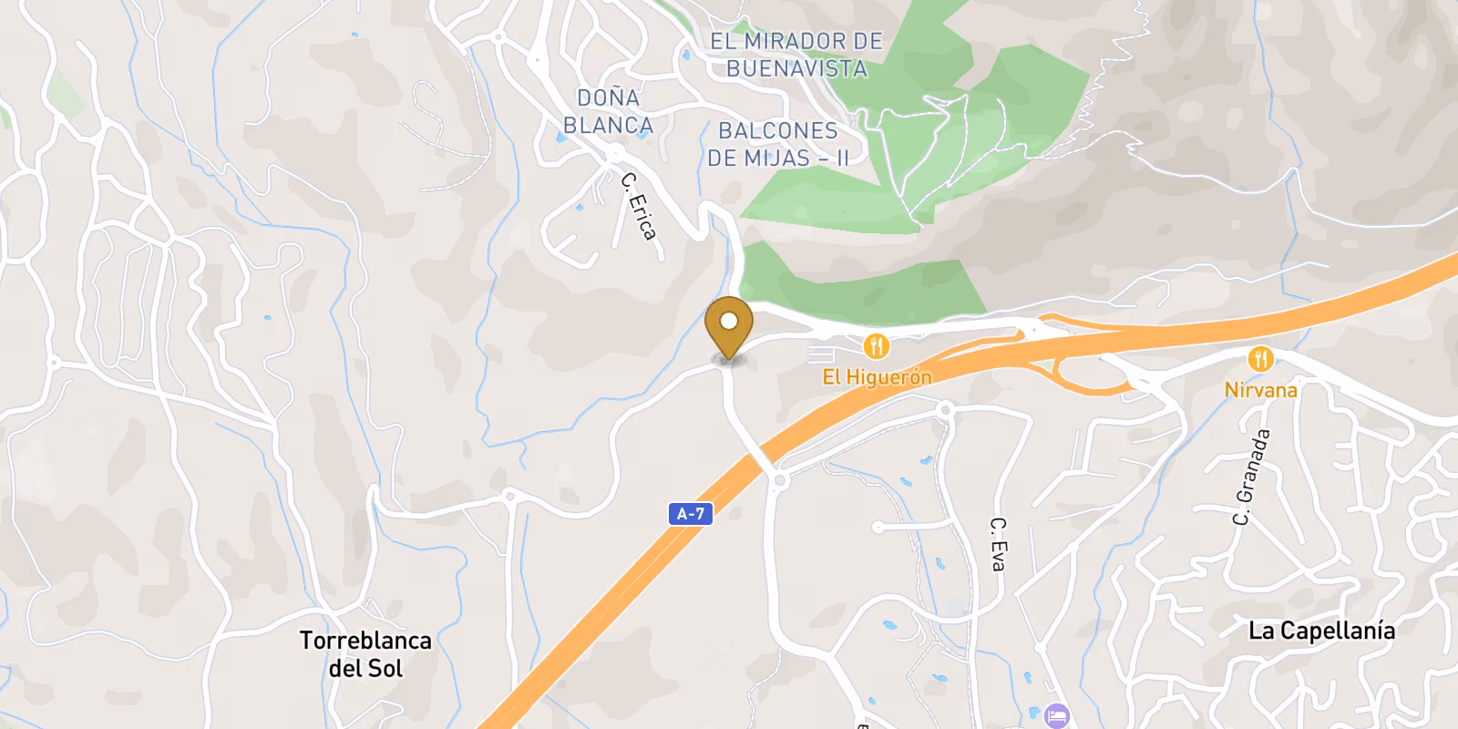 Mapa — Residencias sostenibles exclusivas en El Higuerón, Costa del Sol