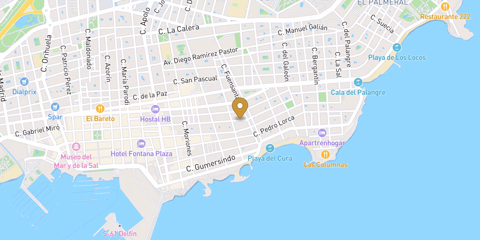 Map — Modern Apartments Just 250m from Playa del Cura in Torrevieja