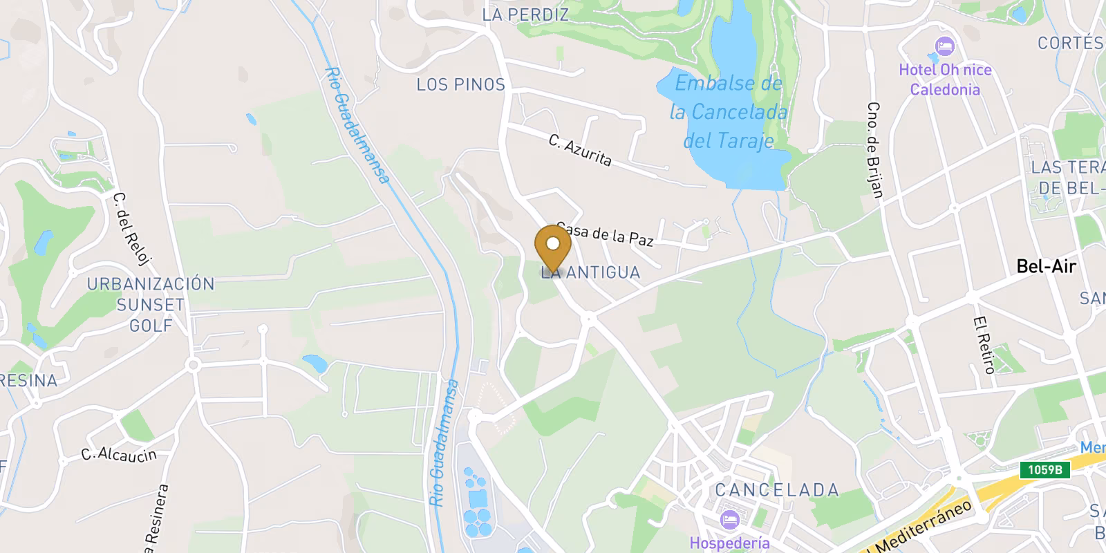 Mapa — Viviendas de nueva construcción en la exclusiva Nueva Milla de Oro de Estepona