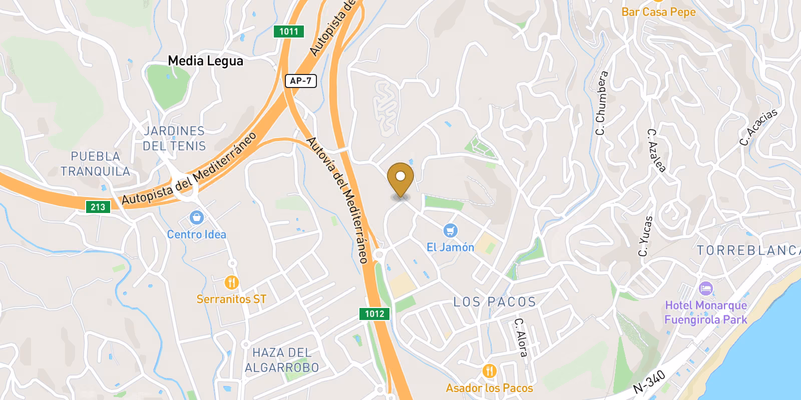 Map — Resort-style new-build apartments in Los Pacos, Fuengirola