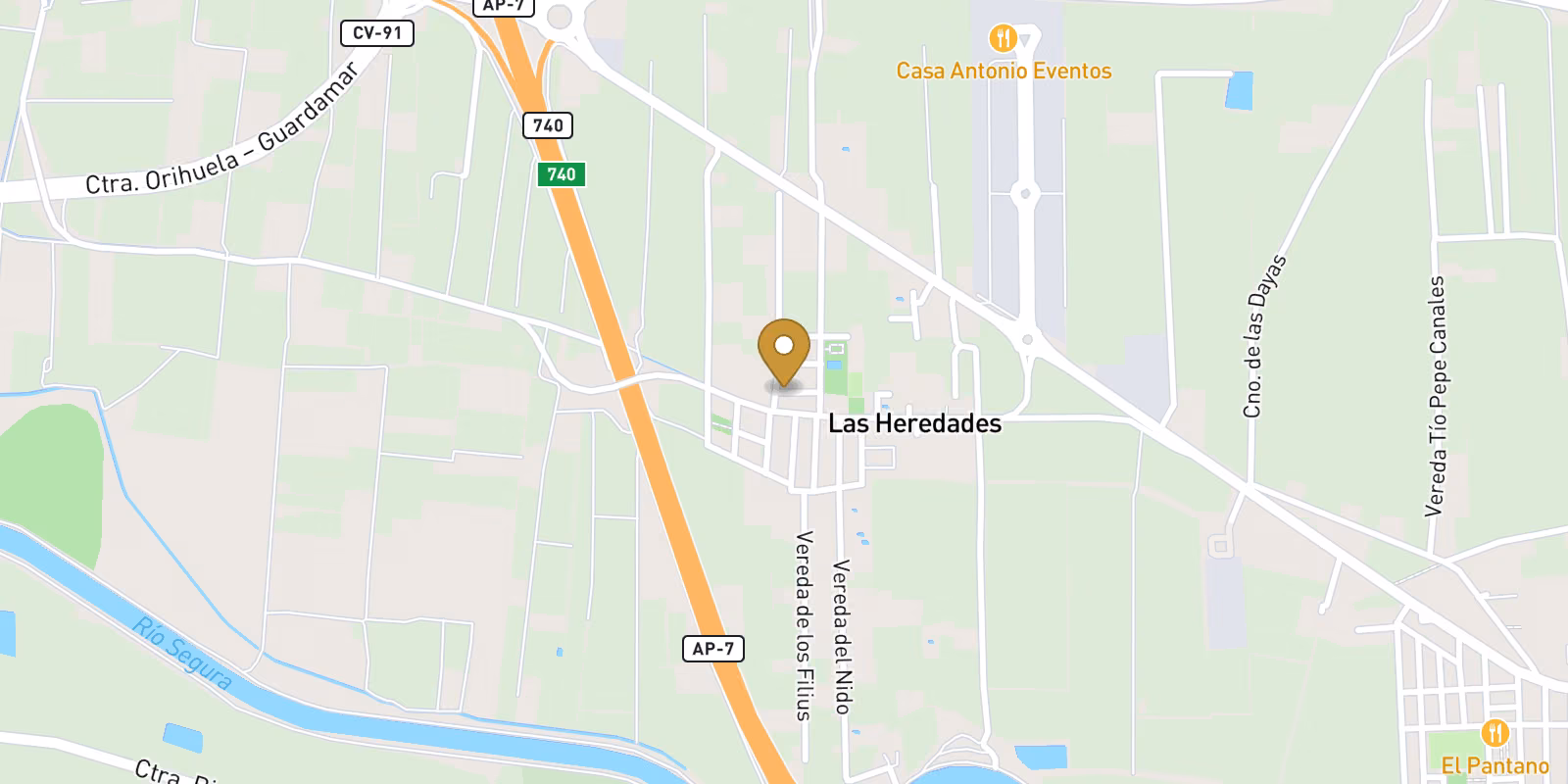 Map — Villa in Heredades, Almoradi