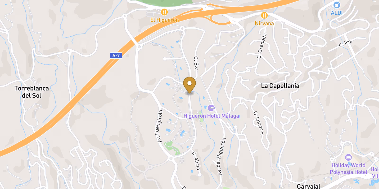 Mapa — Residencias exclusivas de nueva construcción en El Higuerón, Costa del Sol