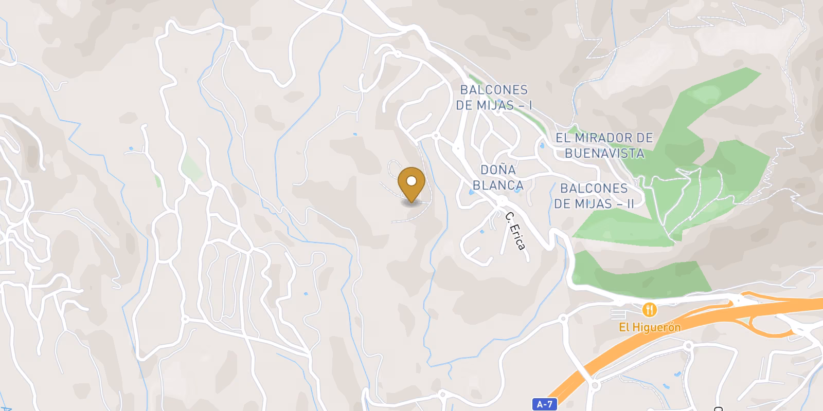 Mapa — Residencias de lujo de nueva construcción con vistas panorámicas al mar en Buenavista, Mijas - Costa del Sol