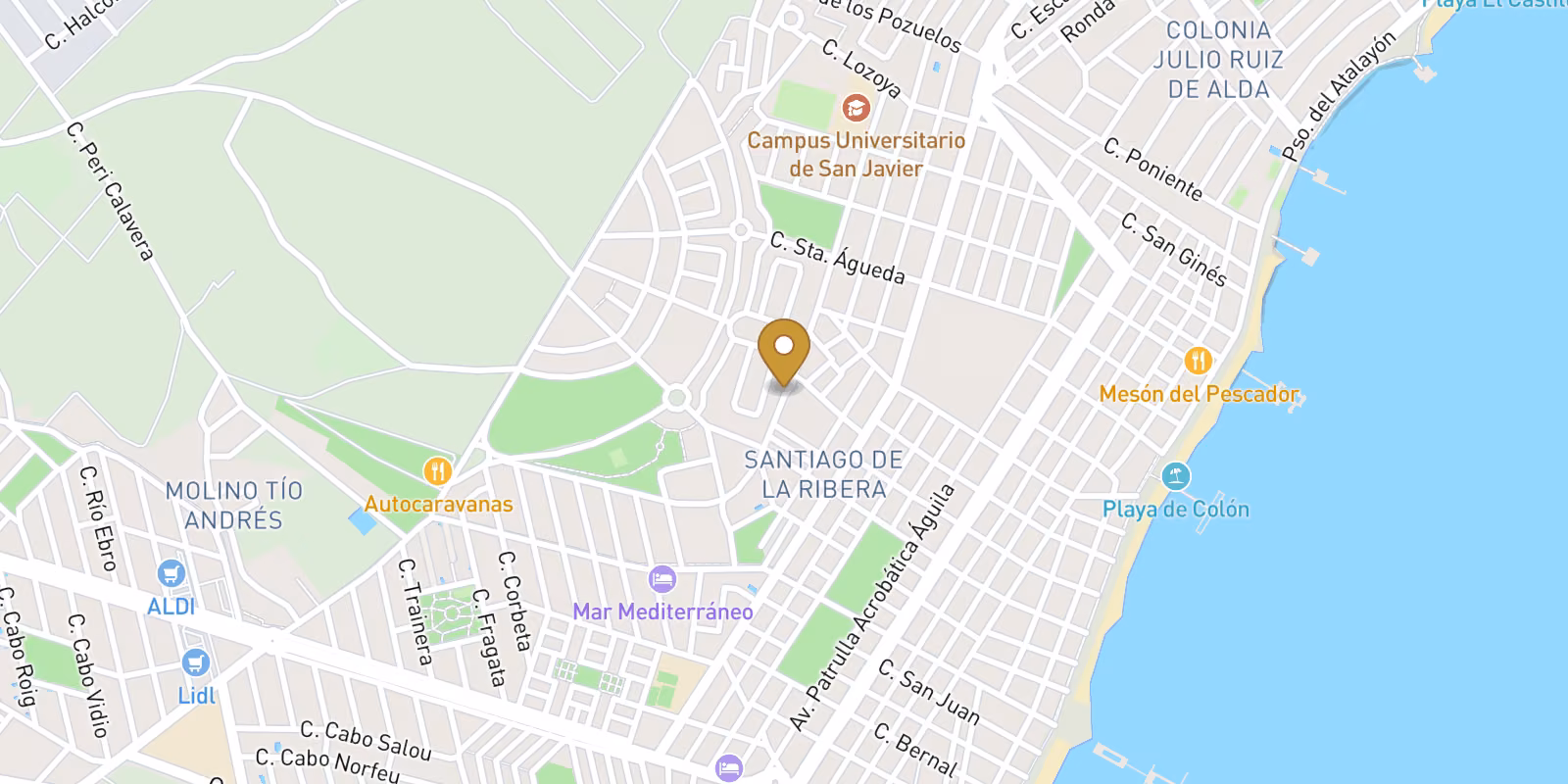 Map — Private-pool villa near the beach in Santiago de la Ribera
