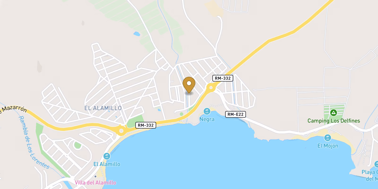 Map — Ground-floor bungalow in Playa Negra near the beach