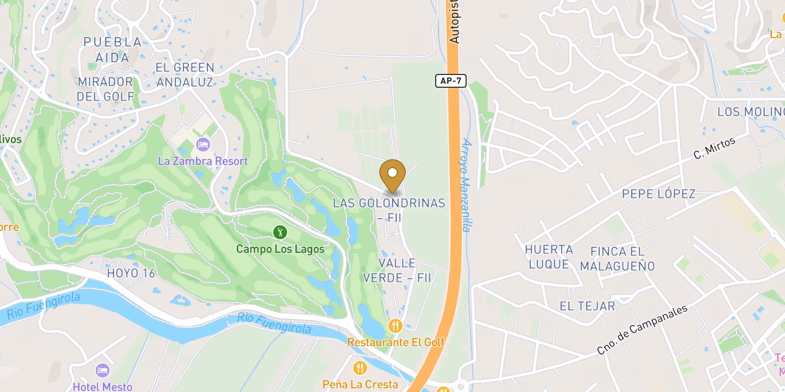 Map — Mijas Golf value homes with live pricing