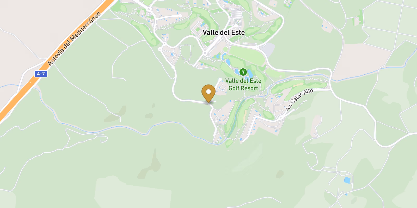 Map — Valle del Este Golf villa in Vera with private pool