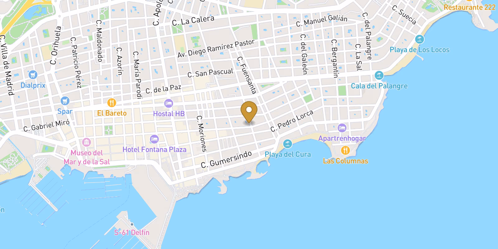 Map — El Cura beach apartments in Torrevieja with live pricing