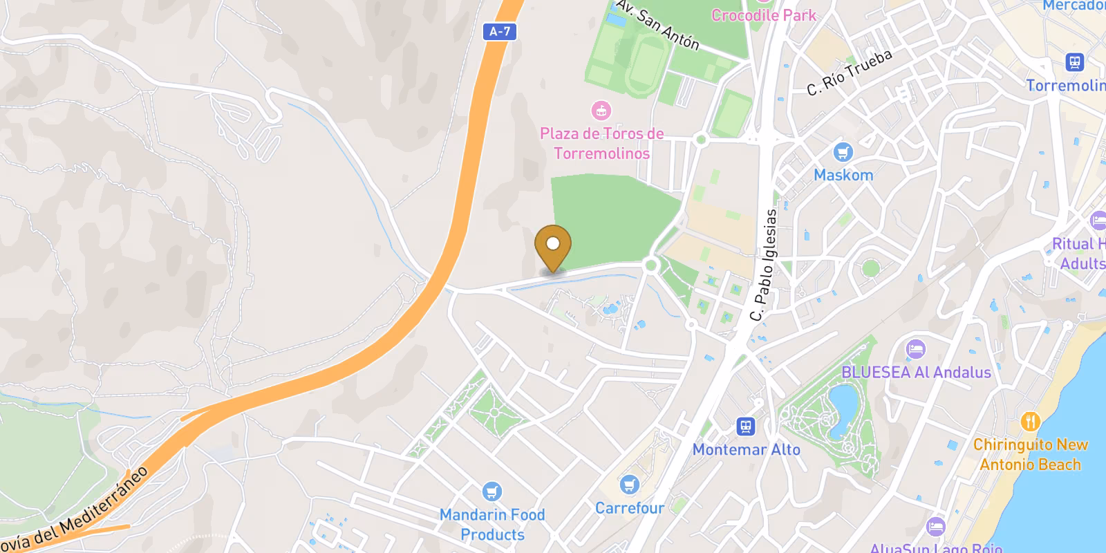 Map — Penthouses in Recinto Ferial, Torremolinos