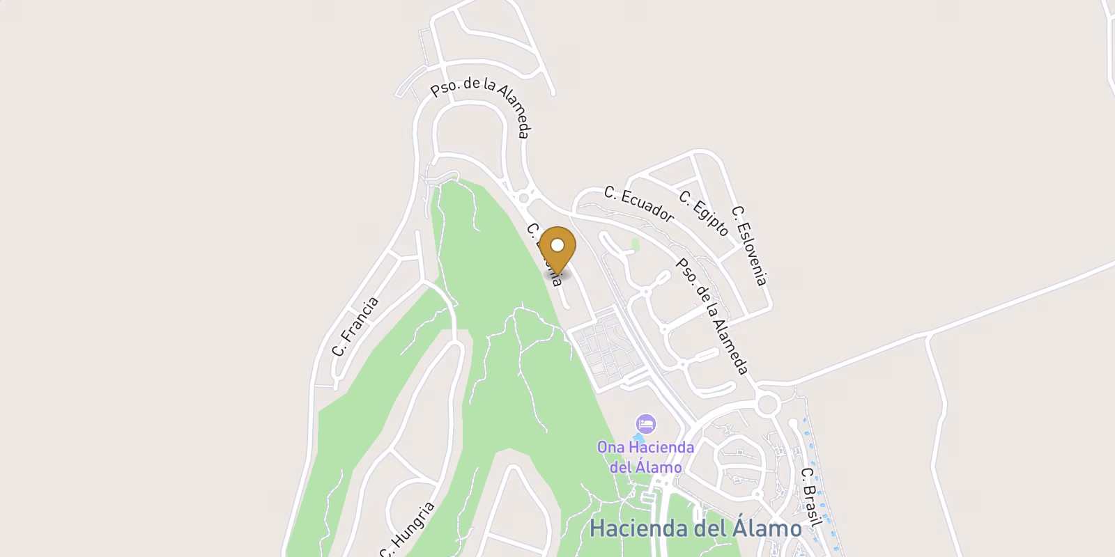 Map — 3-bed villa in Hacienda Del Álamo Golf, Fuente Álamo