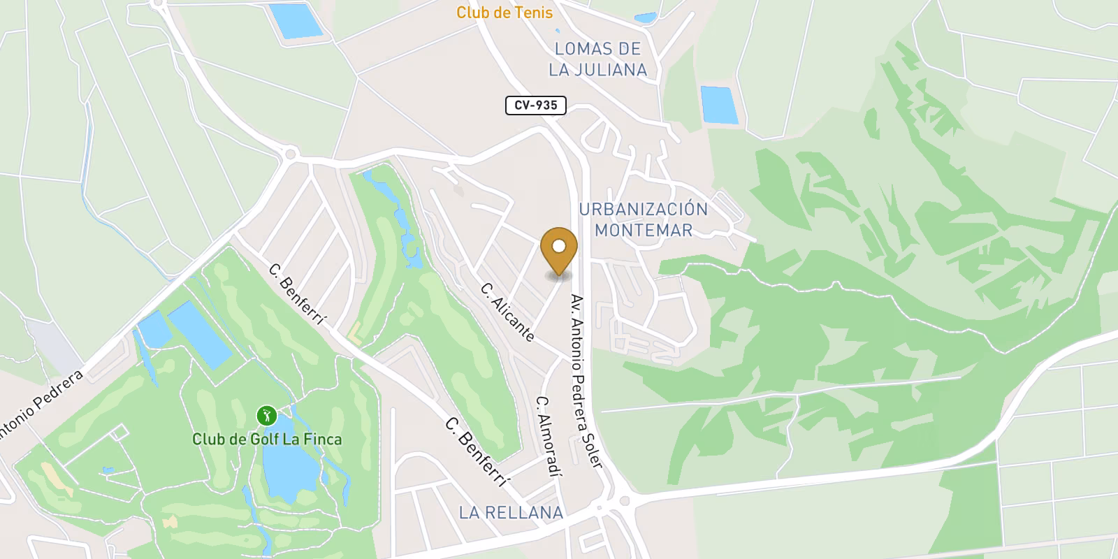 Map — Off-plan 3-bed villa in La Finca Golf, Algorfa