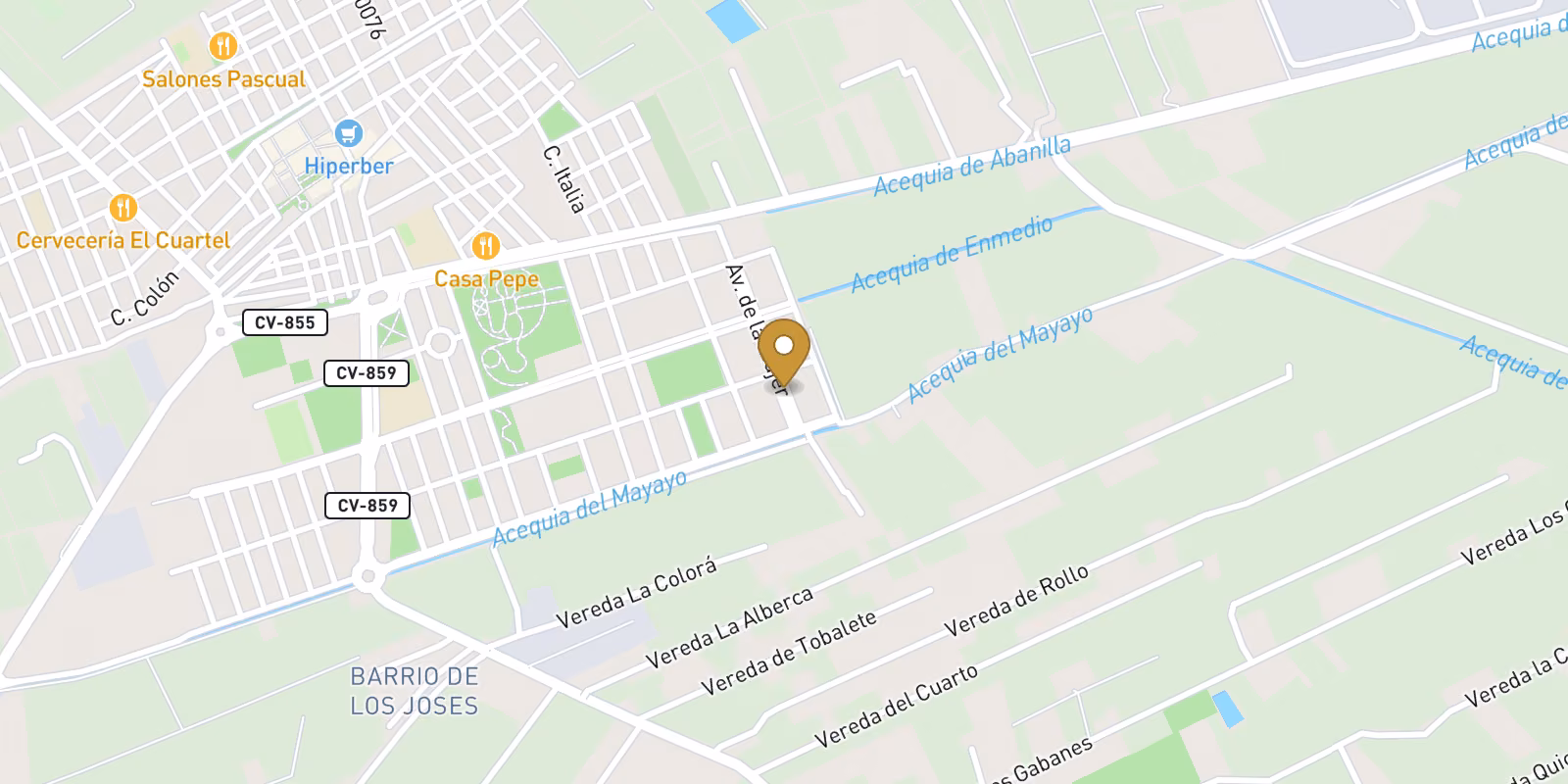 Map — Quad home in Pueblo, Dolores with private pool