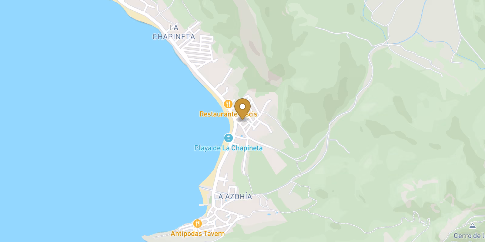 Map — Townhouse near the beach in La Azohía, Cartagena