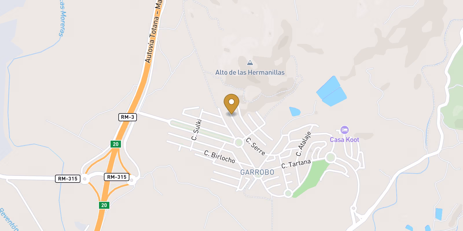 Map — Newly built detached villas with private pools in the Mazarrón Country Club
