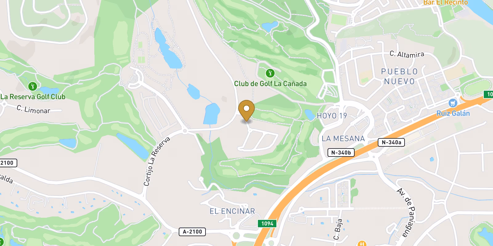 Map — Urbanización Sotogrande semi-detached homes in Sotogrande