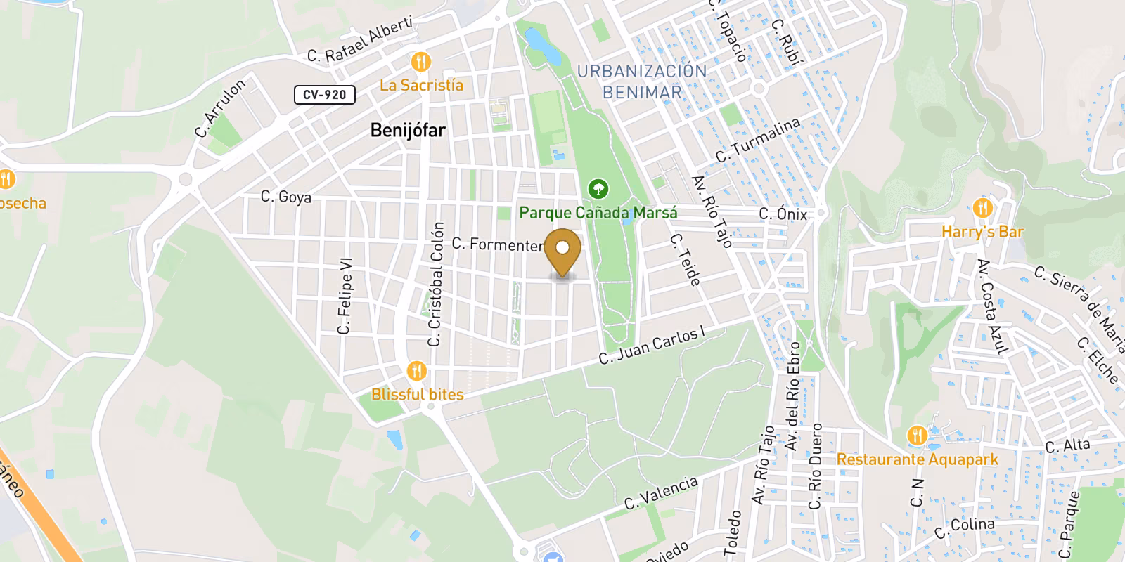 Map — Pueblo penthouse and apartment release in Benijofar