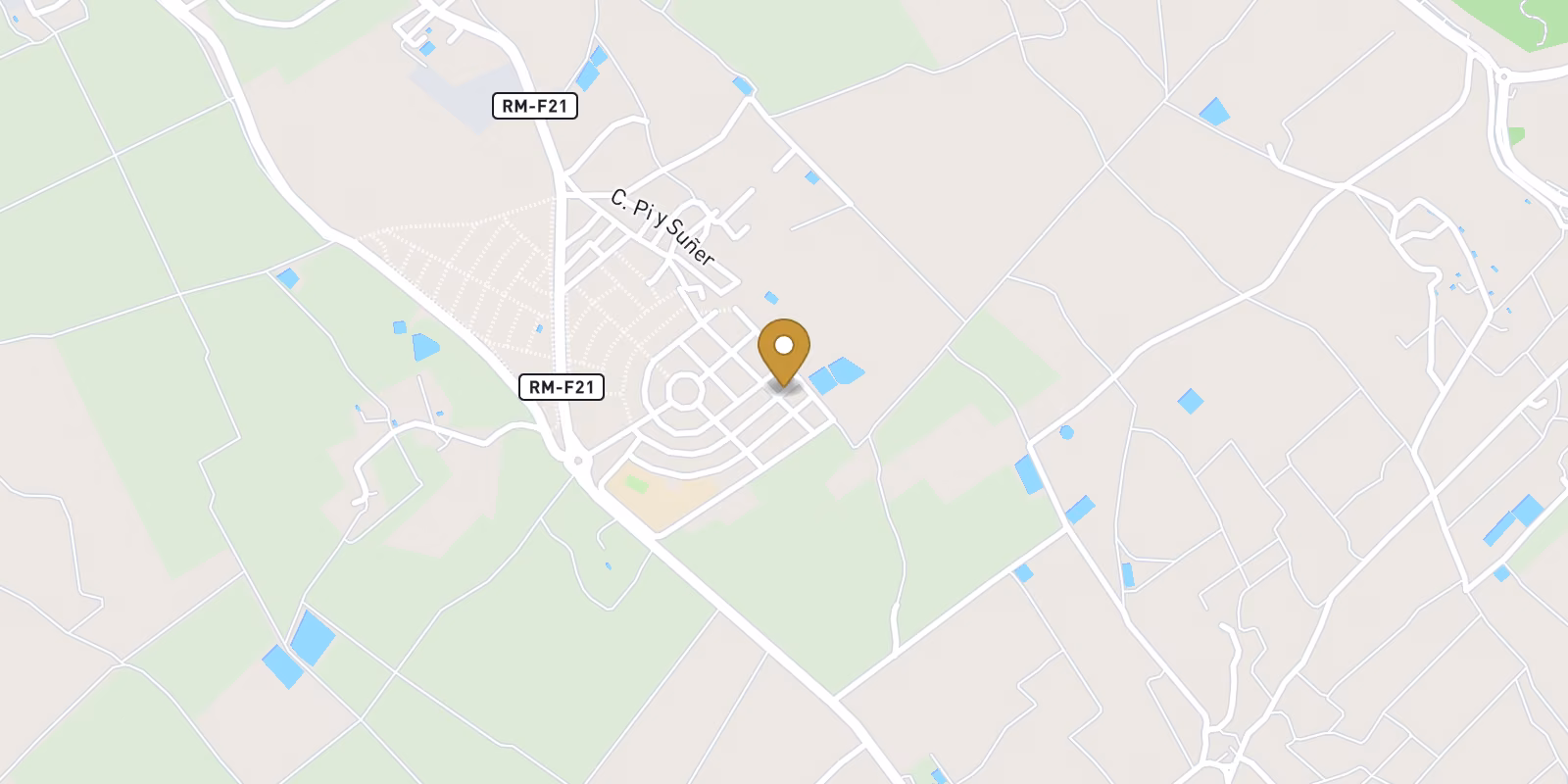 Map — Compact quad with private pool in El Alba