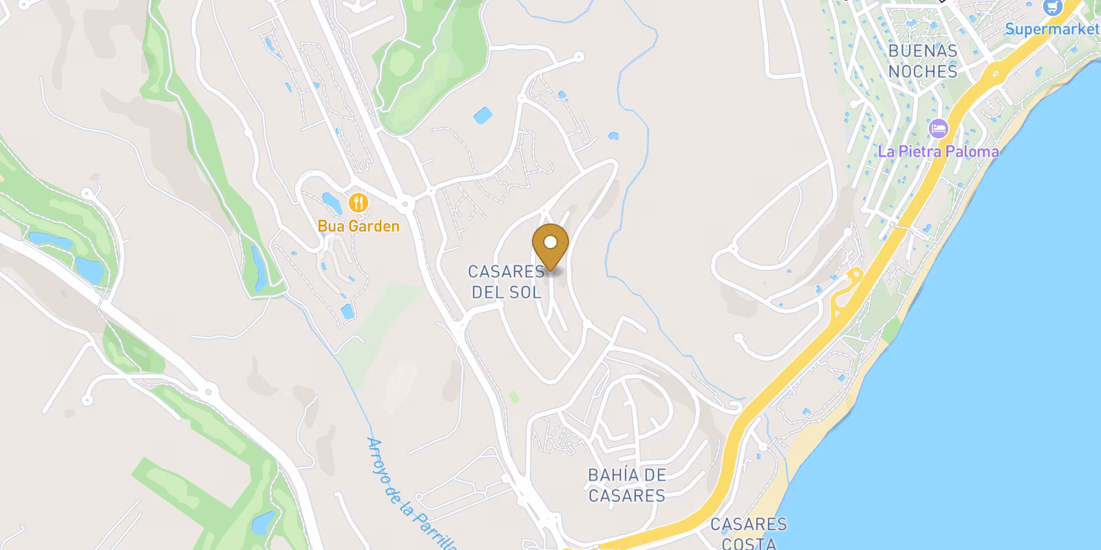 Map — Casares Del Sol townhouse with private pool and sea views