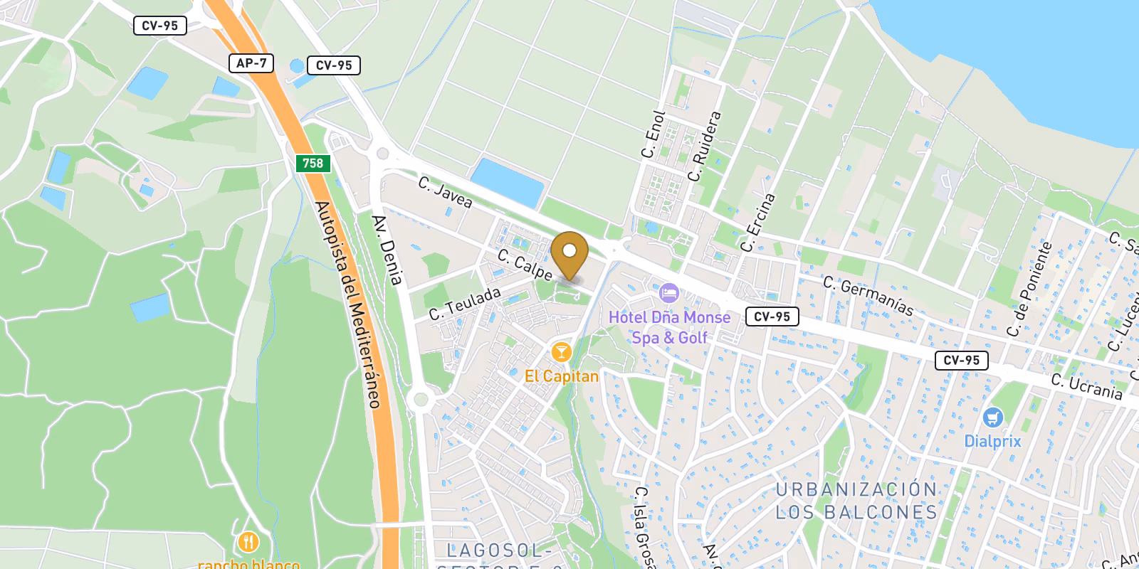 Map — Los Balcones bungalows in Torrevieja with live price details