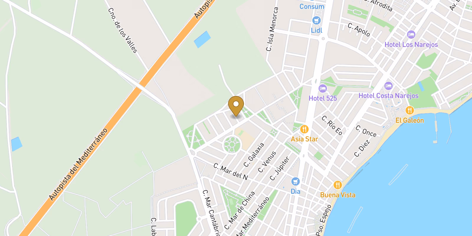 Map — 3-bed villa near the beach in Los Alcazares