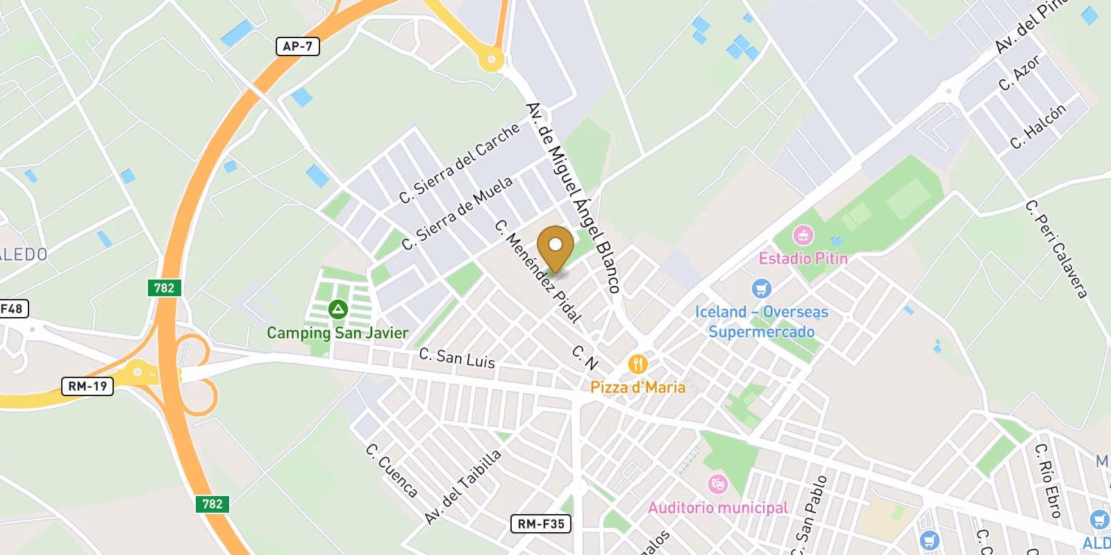 Map — Modern Apartments and Penthouses with Solarium in San Javier Near Mar Menor