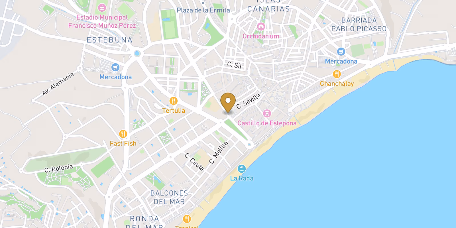 Map — Centro Estepona boutique homes