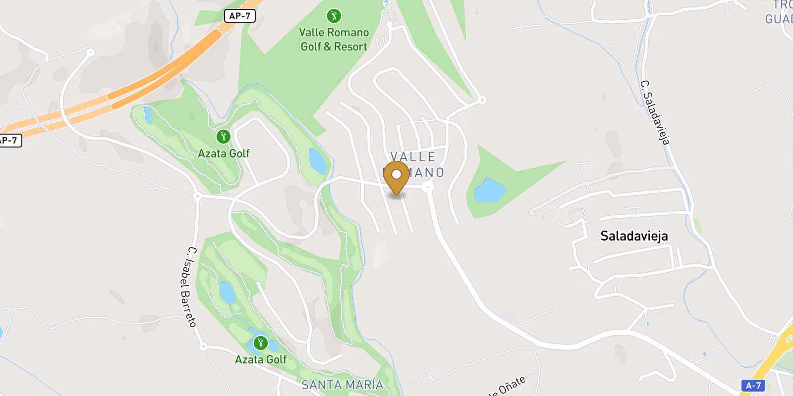 Map — Valle Romano A-rated villa in Estepona