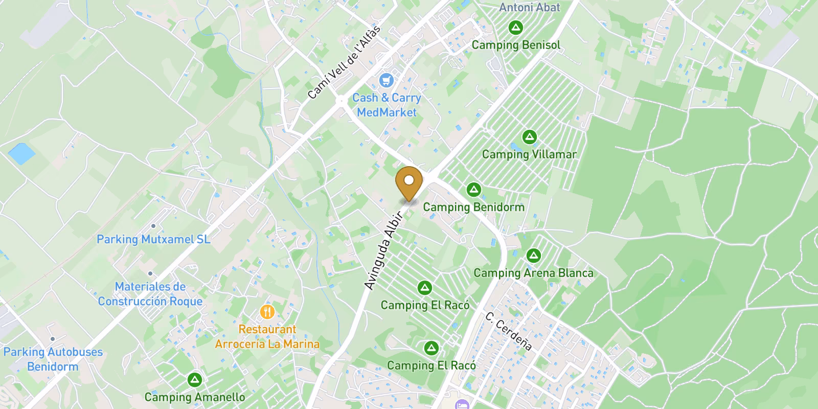 Map — Private-pool 3-bed villa in Benidorm Urbanizaciones