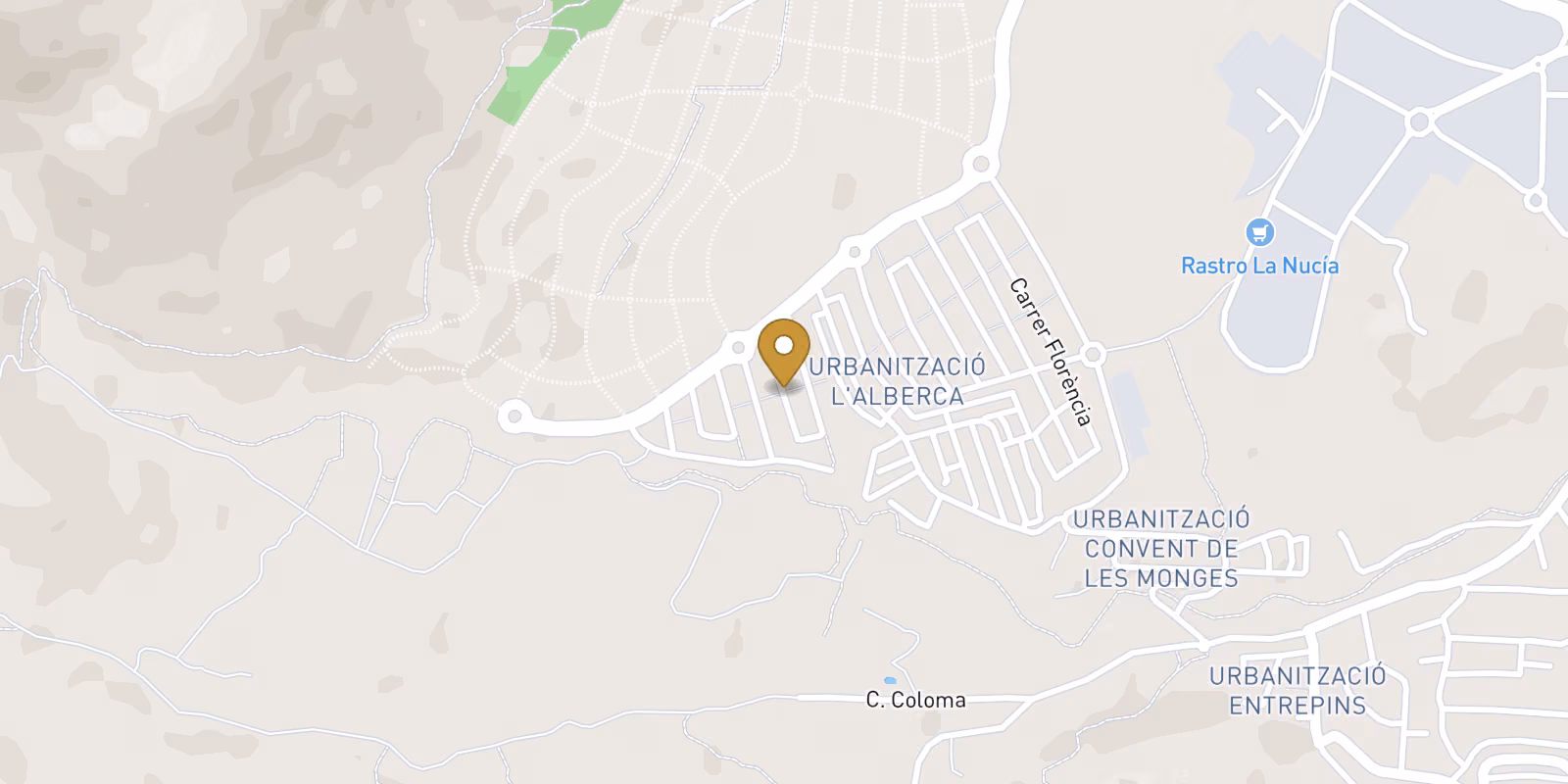 Map — Key-ready La Alberca sea-view villa in Polop