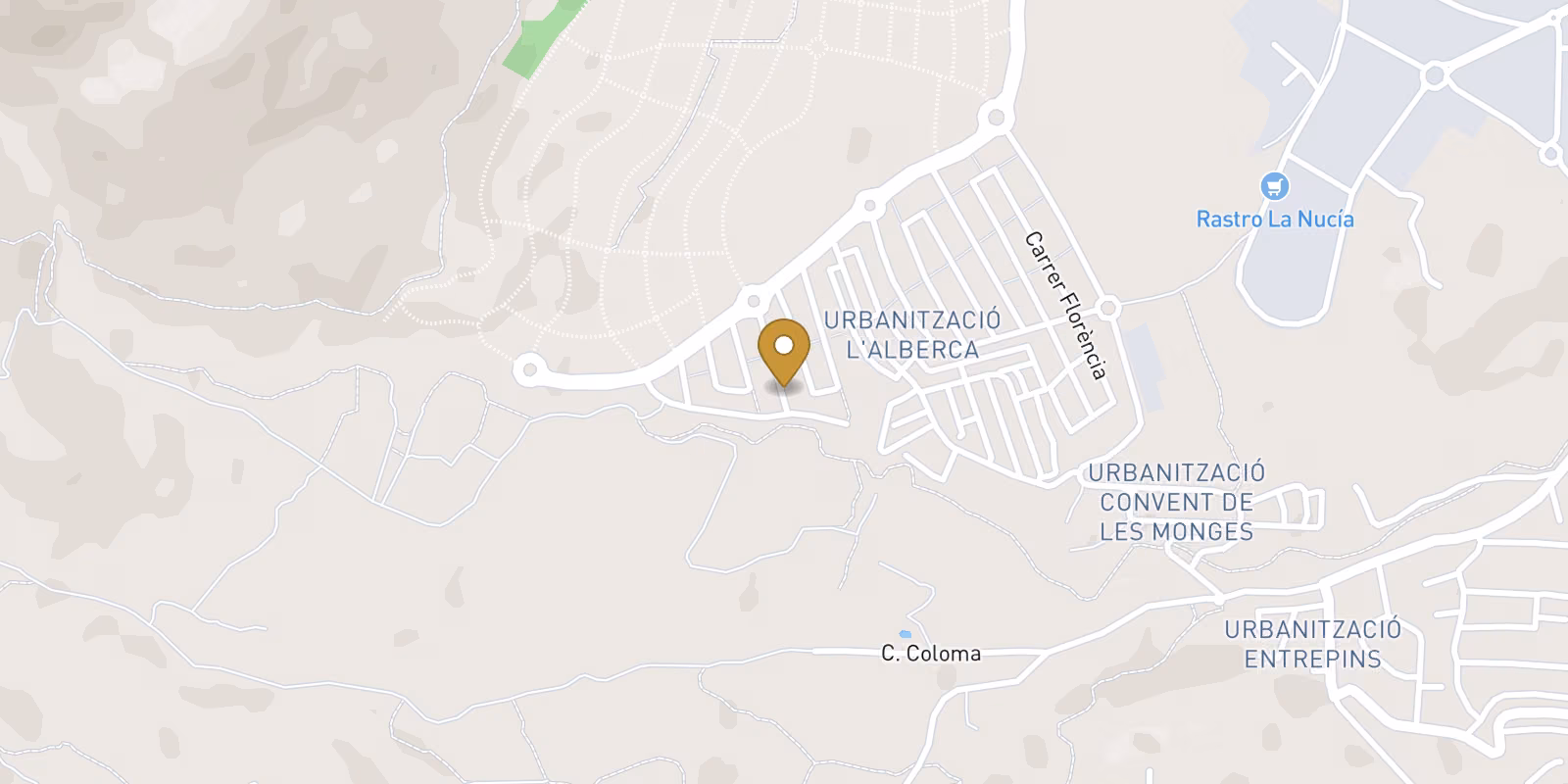 Map — A-rated La Alberca sea-view villa in Polop