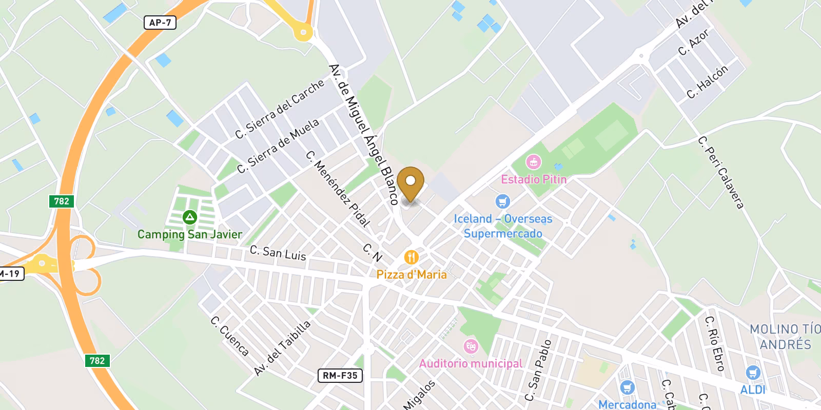 Map — Pueblo townhouse with private pool in San Javier