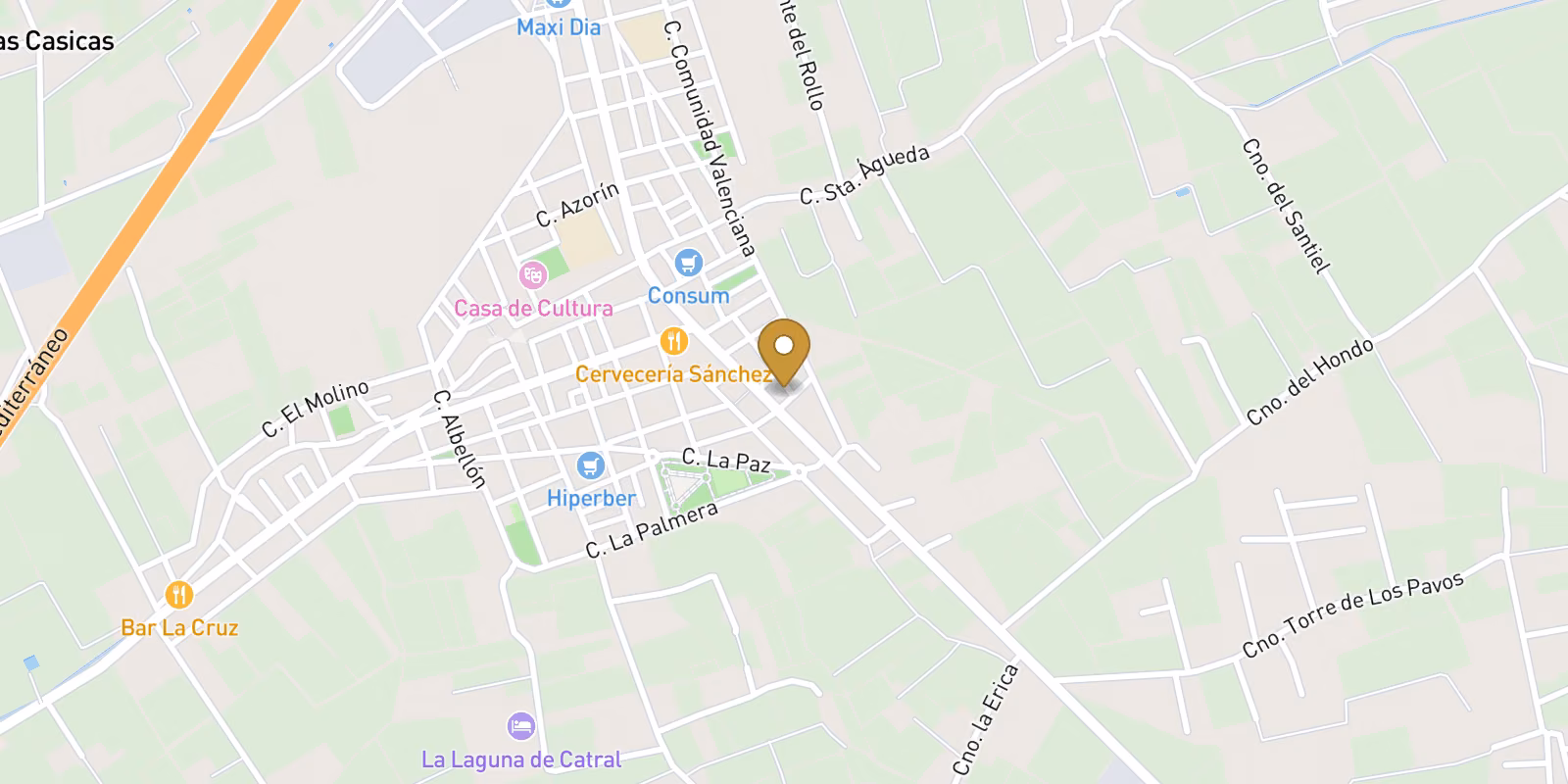 Map — New Build Apartments for Sale in Catral Alicante with Rooftop Pool