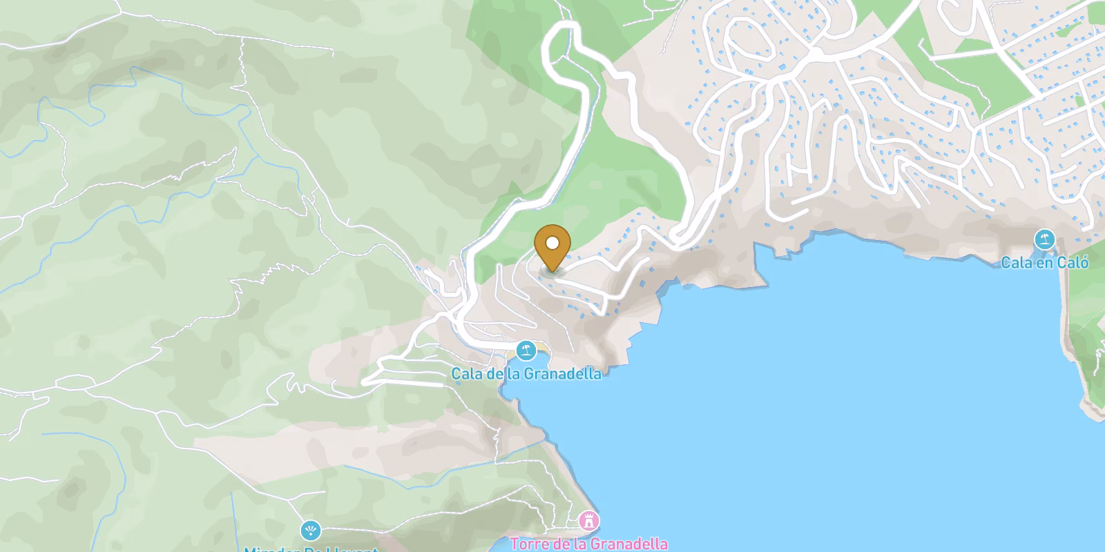 Mapa — Villa de lujo de nueva construcción con vistas al mar cerca de la playa de Granadella, en Jávea