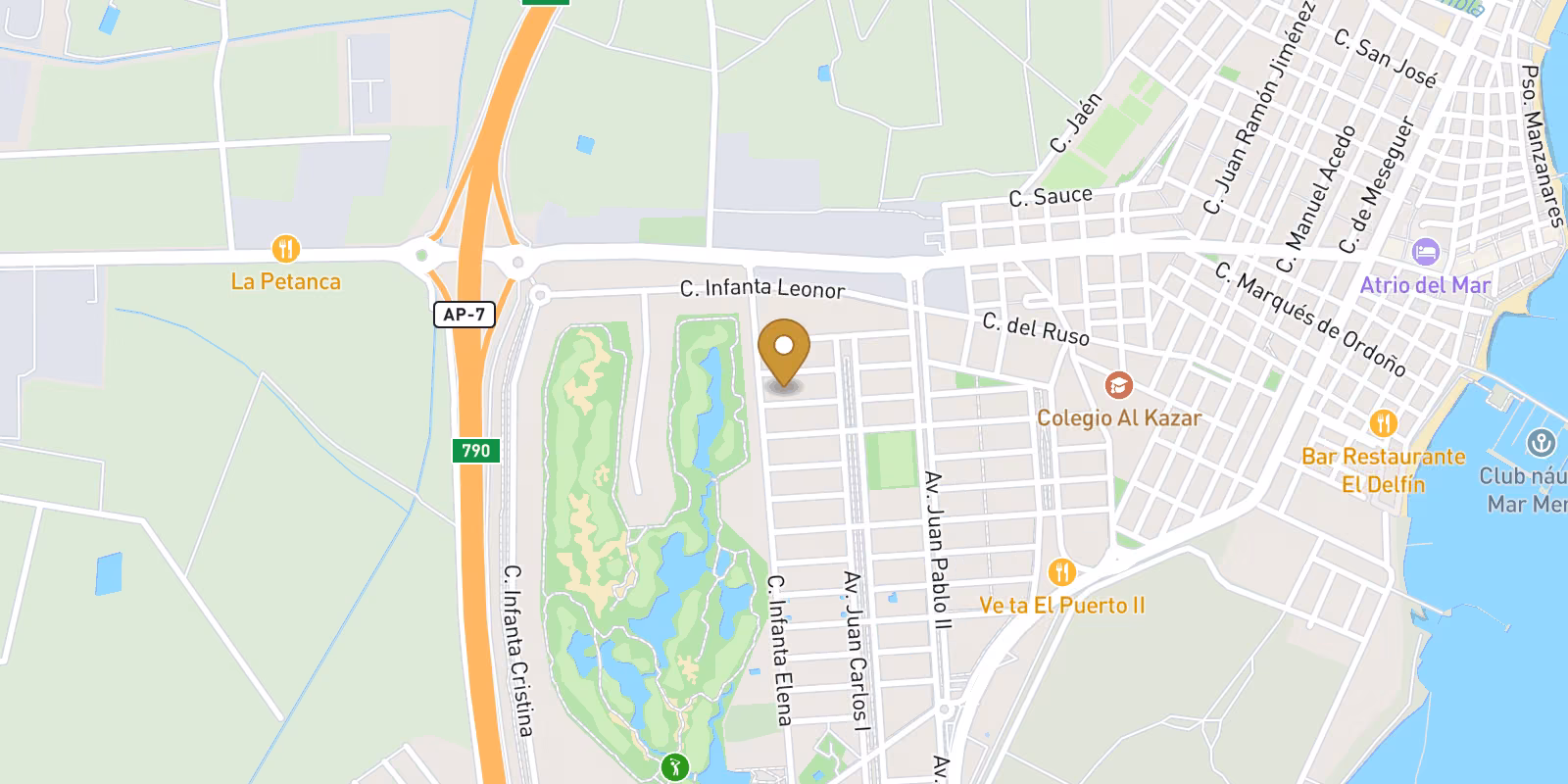 Map — Serena Golf villas with flexible 2-3 bed layouts