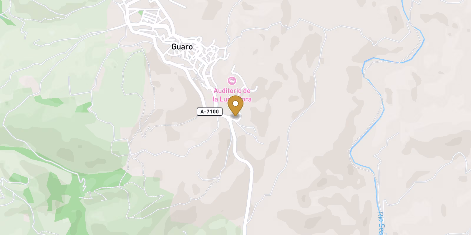 Map — Guaro ground-floor apartments in Monda