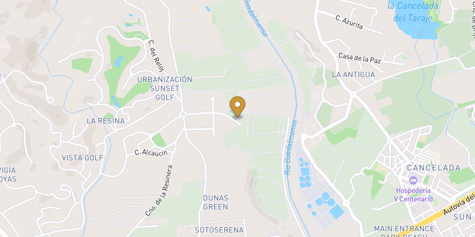 Map — Penthouses and apartments in Coto de la Serena, Estepona