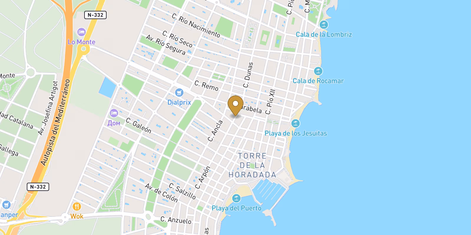 Mapa — Villa en Torre de la Horadada, Pilar de la Horadada