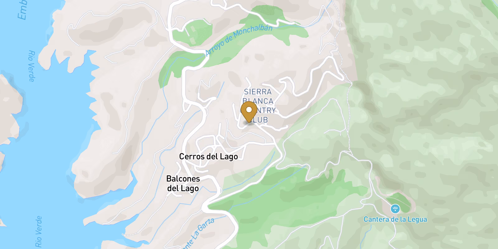 Map — Urbaniz. Cerros del Lago ground-floor apartments in Istan
