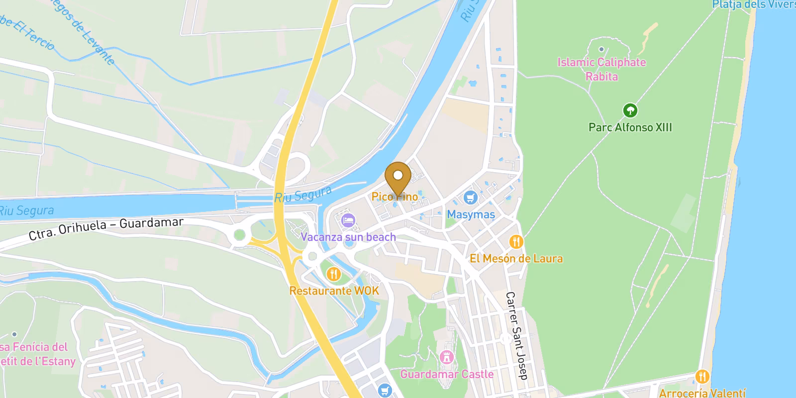 Map — Modern New Build Apartments Near the Beach and Marina in Guardamar del Segura