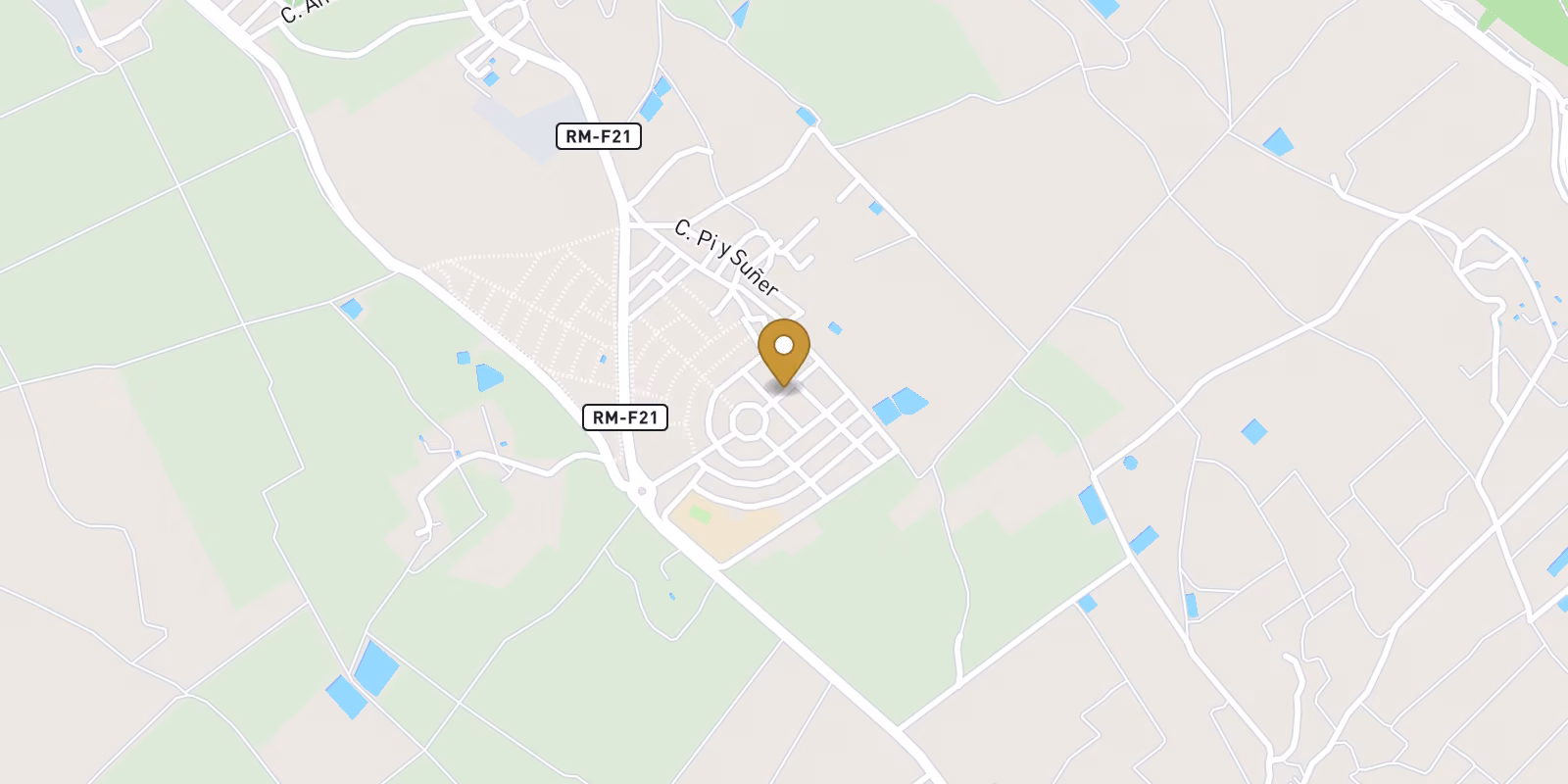 Map — El Alba semi-detached and townhouse homes in Torre Pacheco