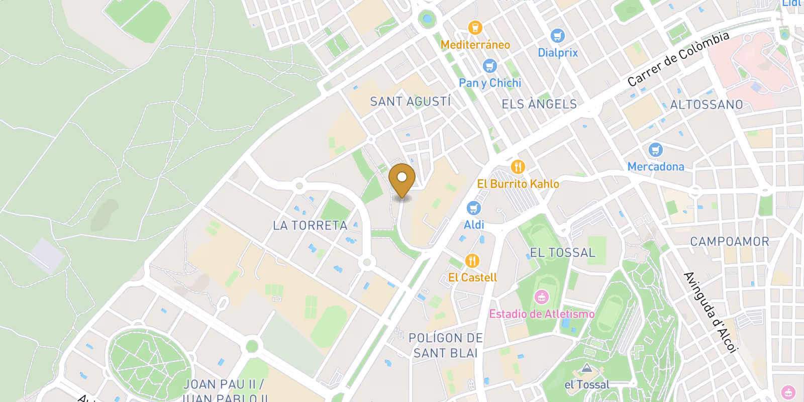 Mapa — Ático en San Agustín-PAU 2, Alicante