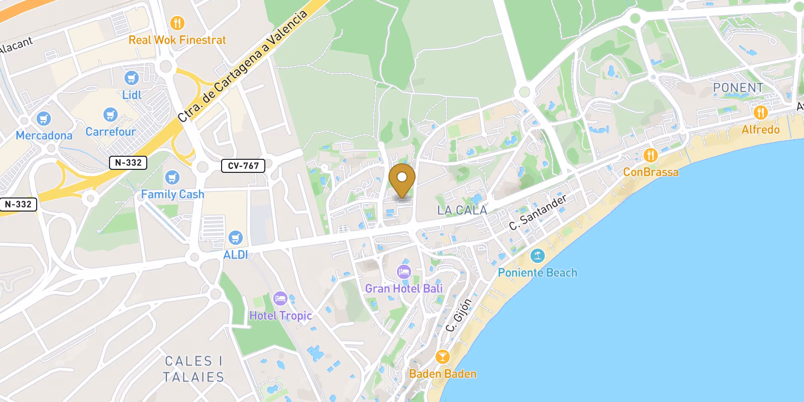 Mapa — Apartamento en Poniente, Benidorm