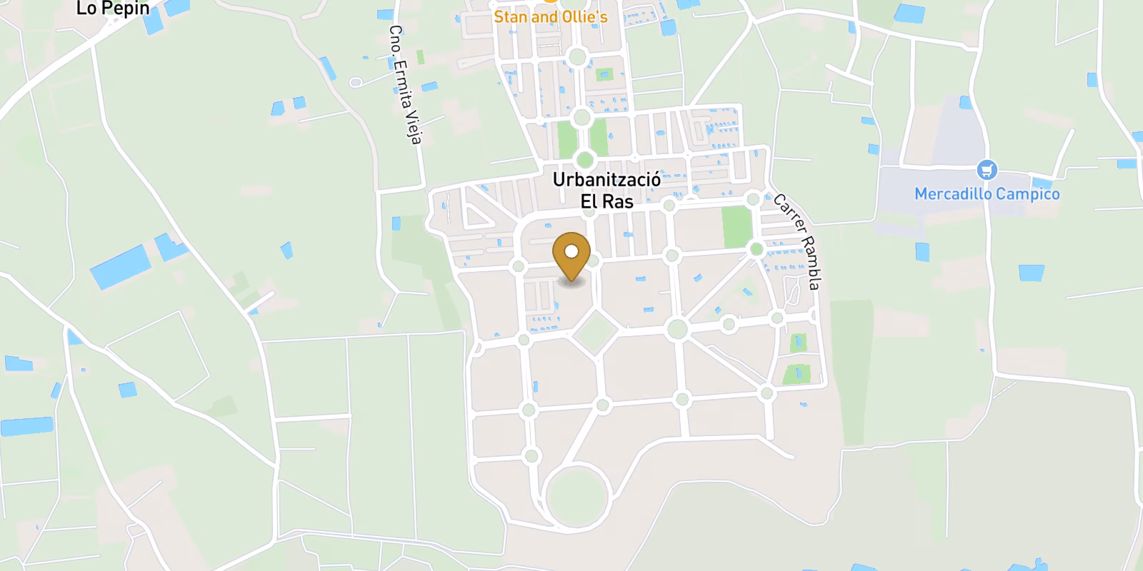 Map — El Raso ground-floor apartments in Guardamar del Segura with live pricing