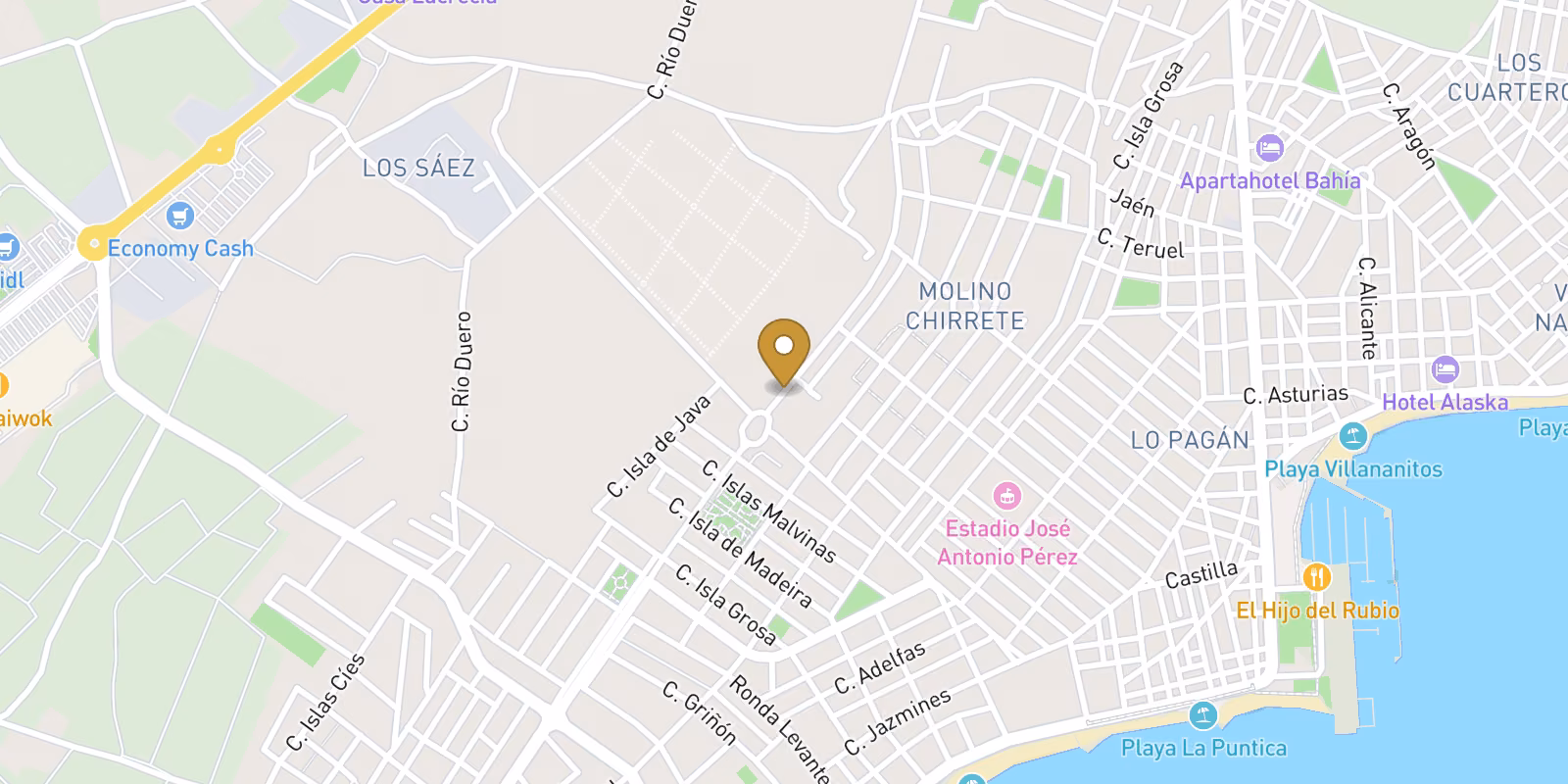 Map — Tourist Apartments Near the Beach in Lo Pagán-San Pedro del Pinatar: Investment Opportunity on the Costa Cálida