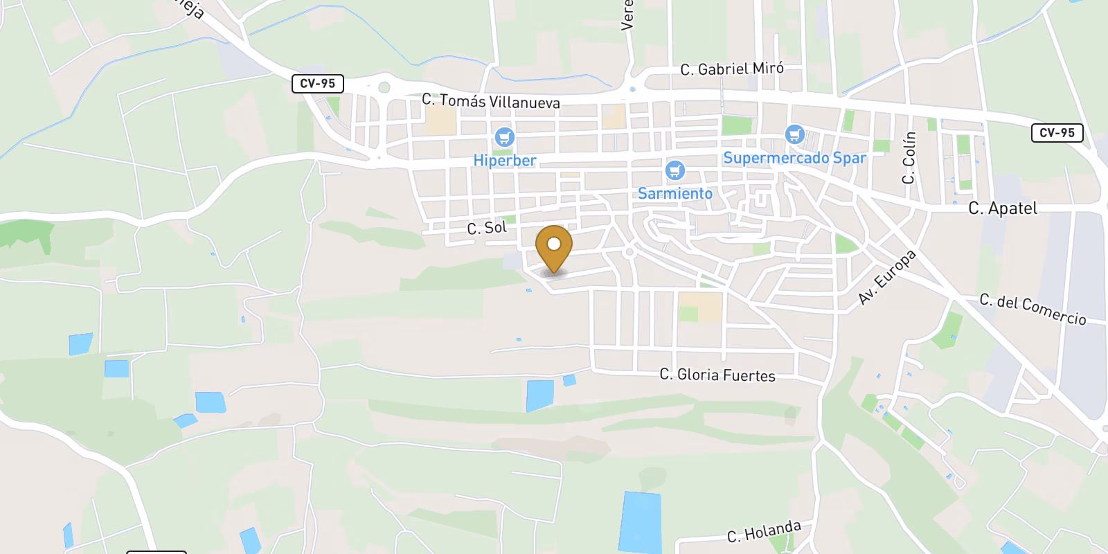 Mapa — Archiwalne domy typu quad w Bigastro