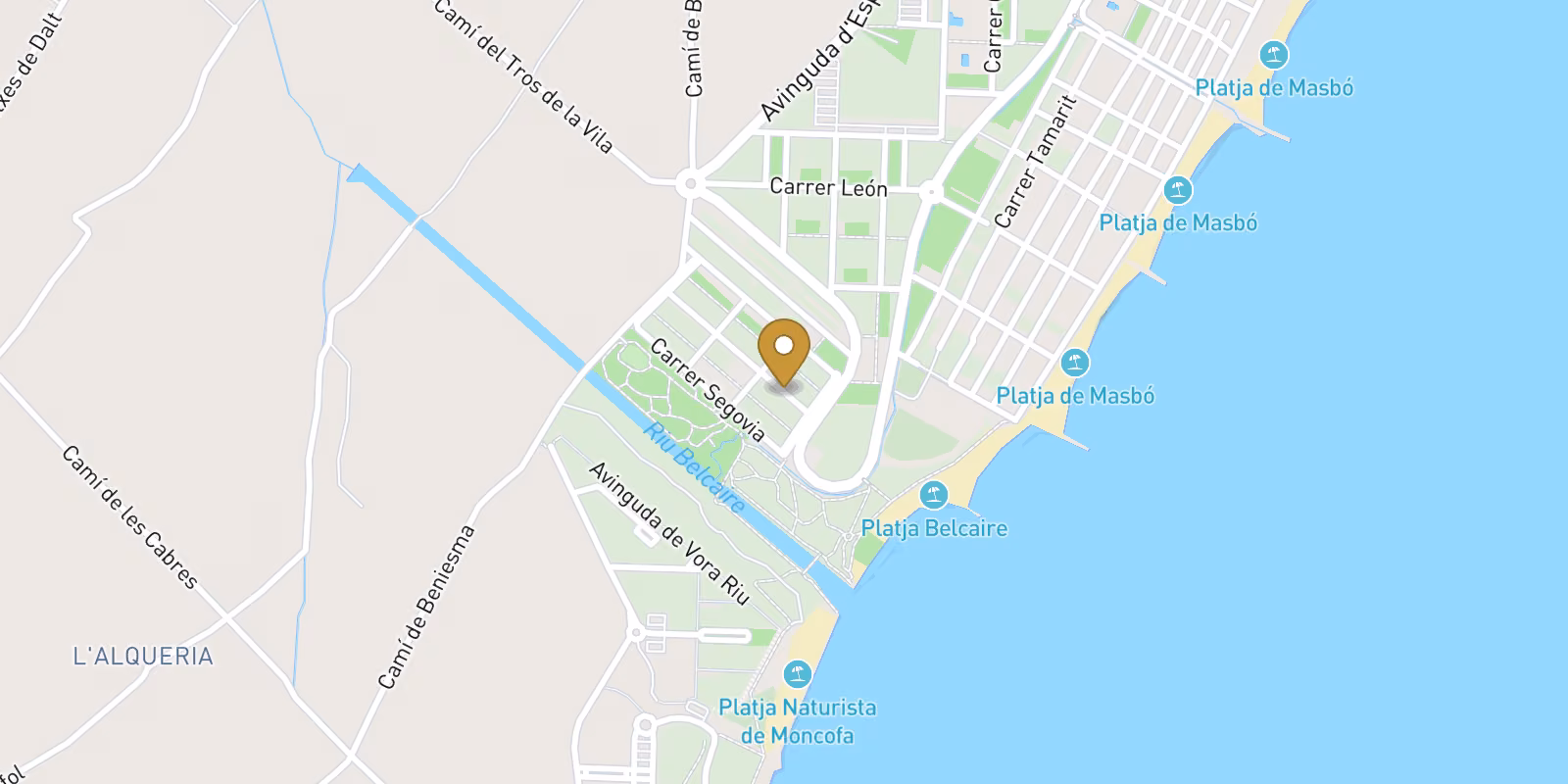 Map — Playa de Moncofa penthouses in Moncofa