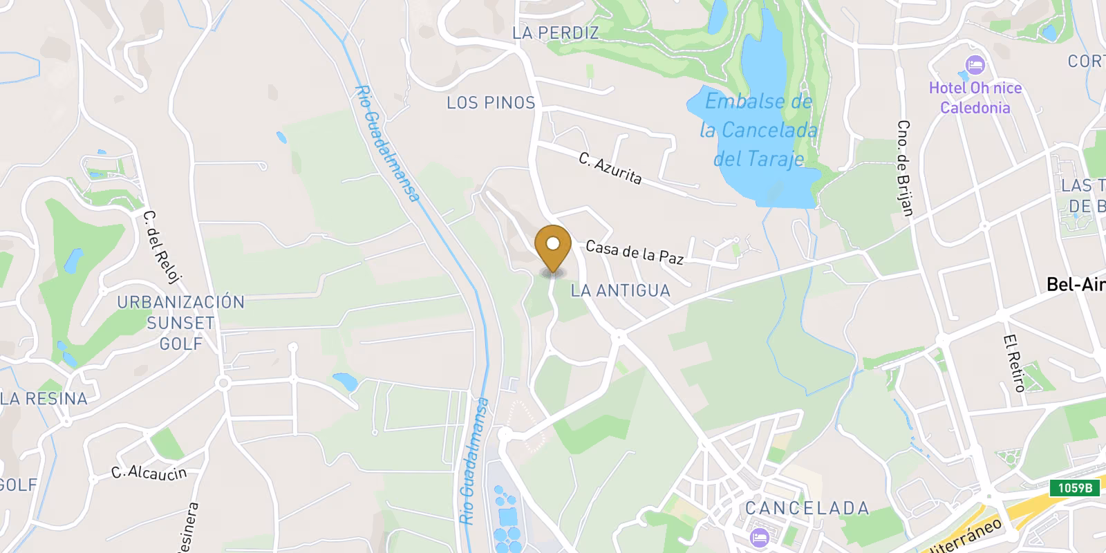 Map — Apartments in Cancelada, Estepona with sea views