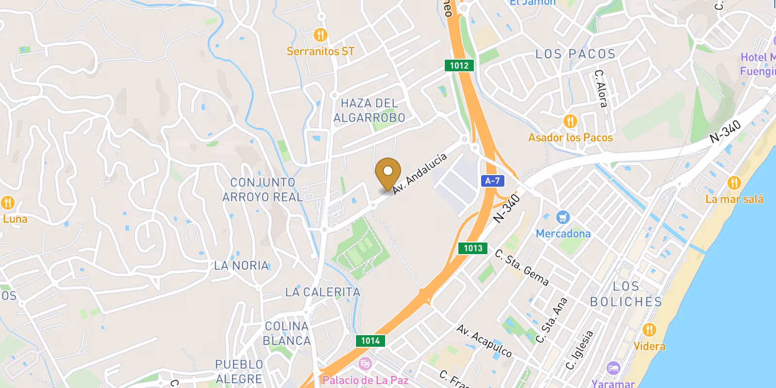 Map — New-build apartments in Parque de la Loma, Fuengirola